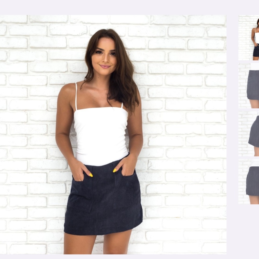 Midnight Skies Corduroy Skirt from Dainty Hooligan